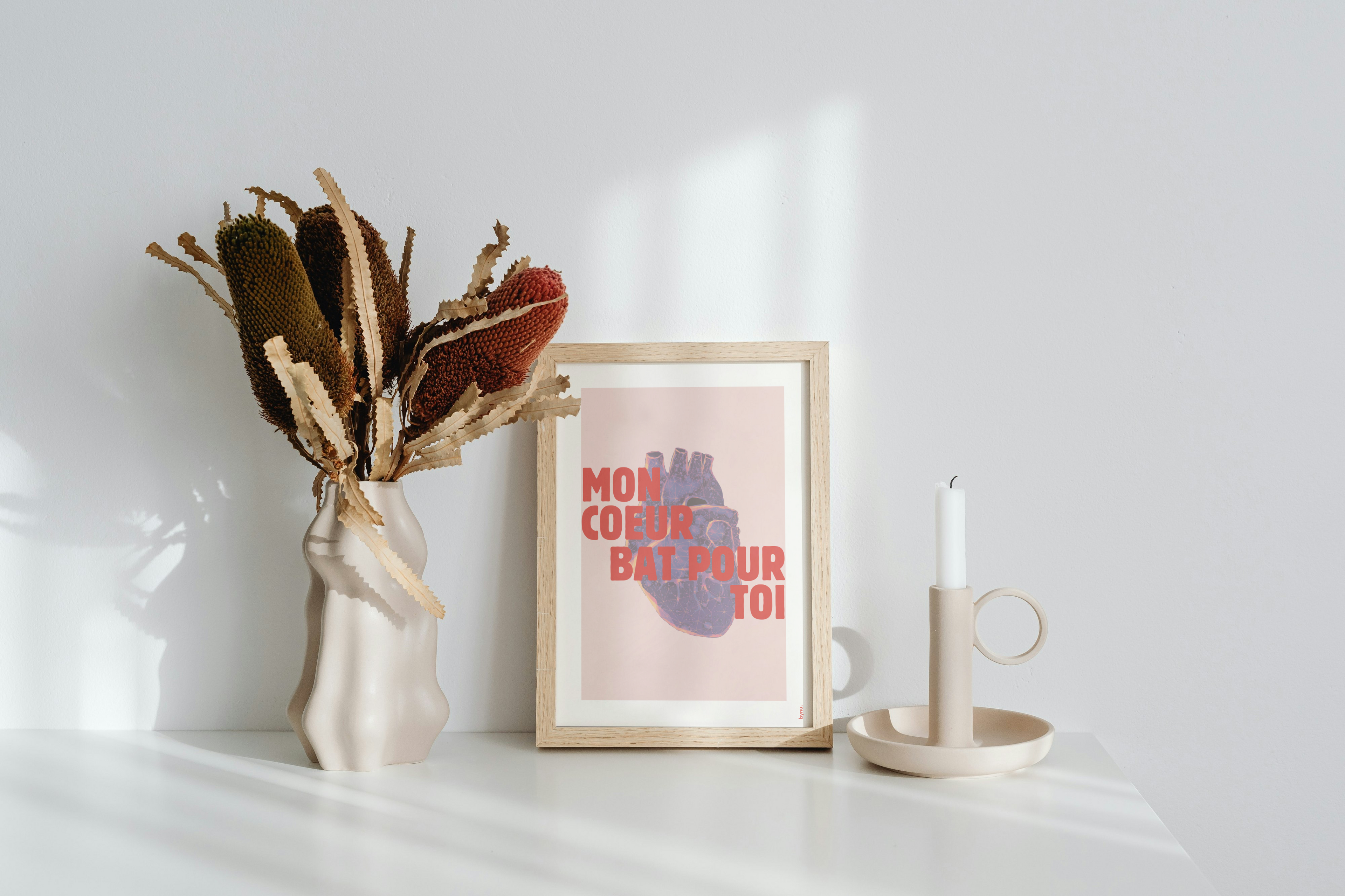 Affiche "Mon coeur bat pour toi"
