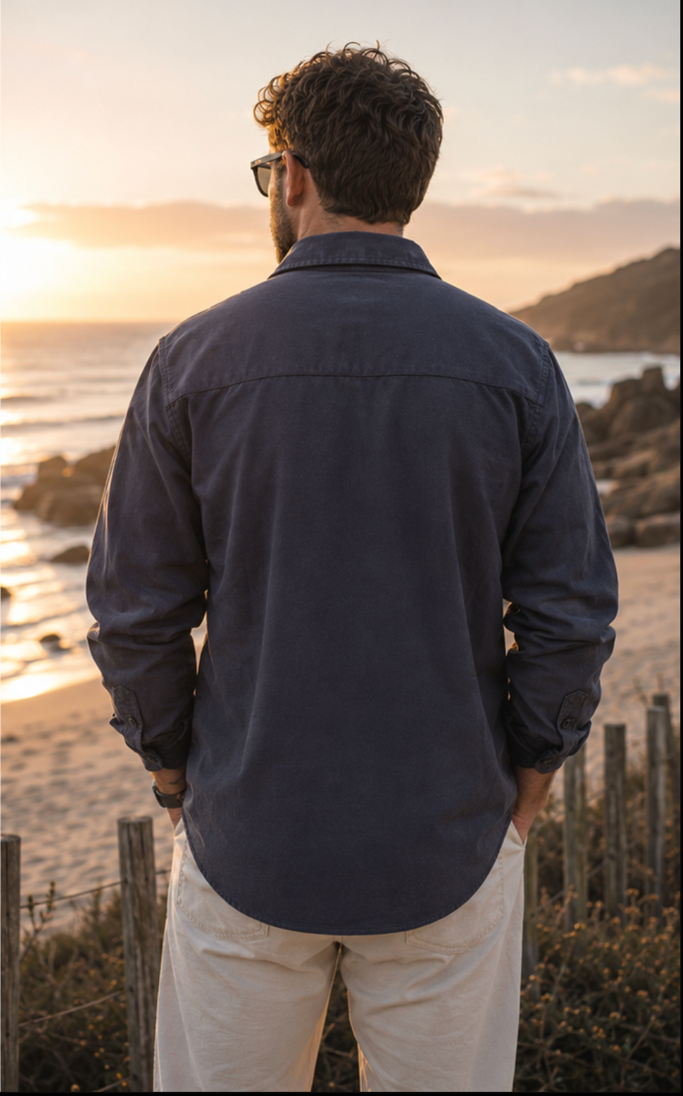 Surchemise bleue marine