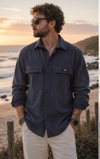 Surchemise bleue marine