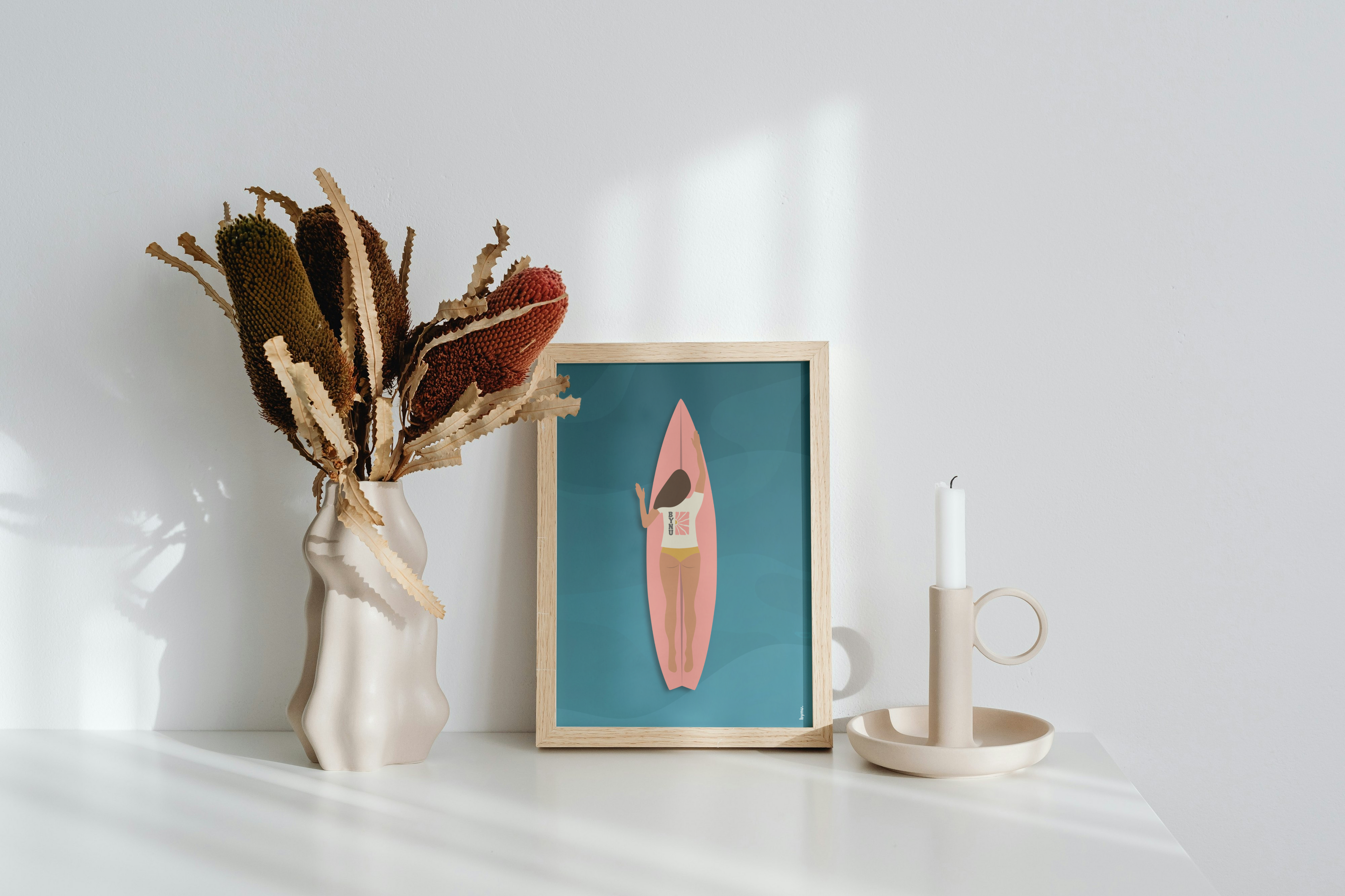 Affiche "Surf by Bynu."