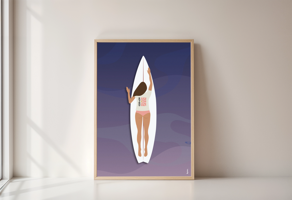 Affiche "Surf by Bynu."
