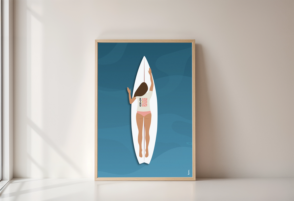 Affiche "Surf by Bynu."
