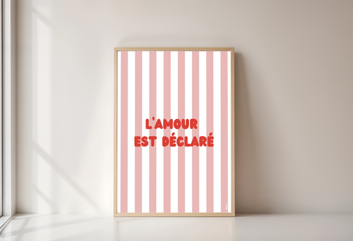 Affiche "L'amour est déclaré"